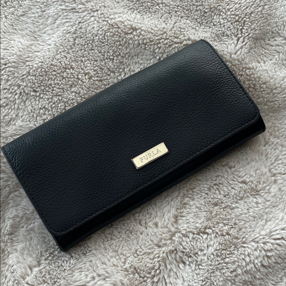 Furla Black Leather Wallet